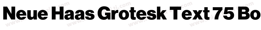Neue Haas Grotesk Text 75 Bold字体转换